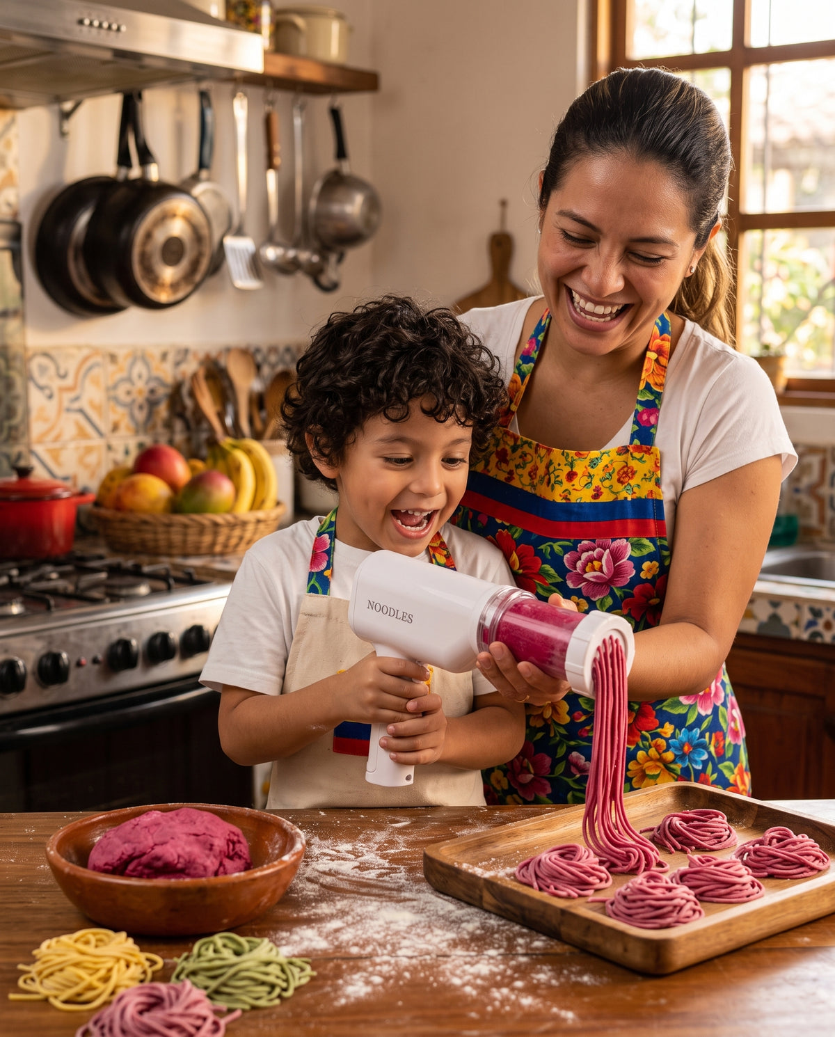 FideoColor™ – Máquina para Hacer Fideos de Verduras Caseros
