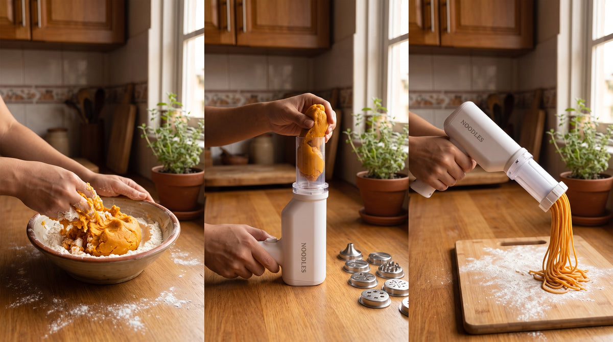 FideoColor™ – Máquina para Hacer Fideos de Verduras Caseros