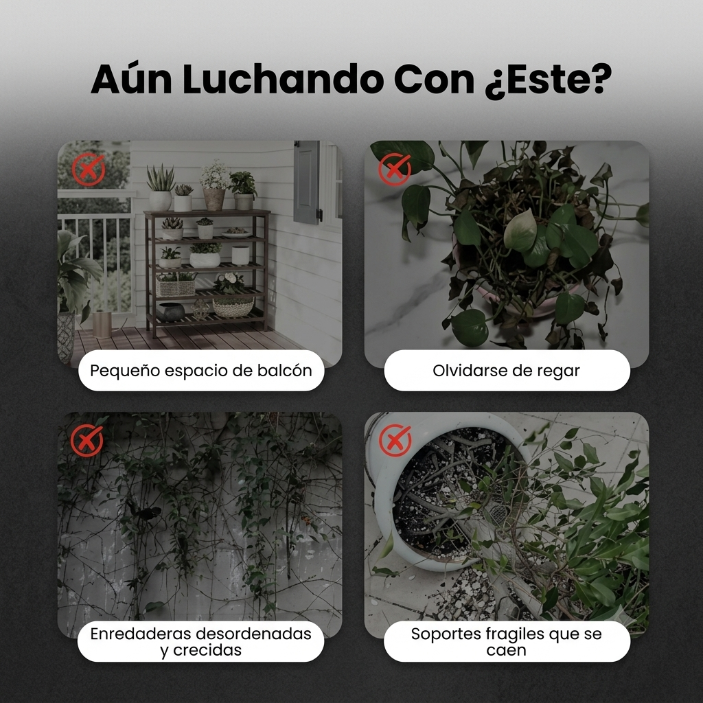 Macetero con enrejado y autoriego!!