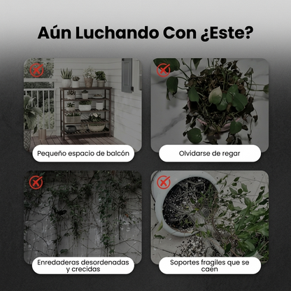 Macetero con enrejado y autoriego!!