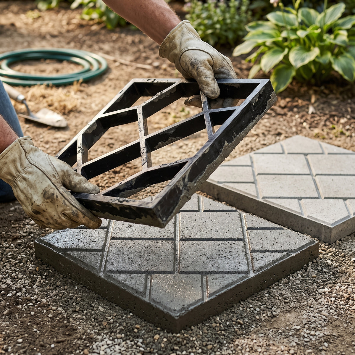 AdoquínFácil™ | Molde Reutilizable para Piso de Cemento Decorativo