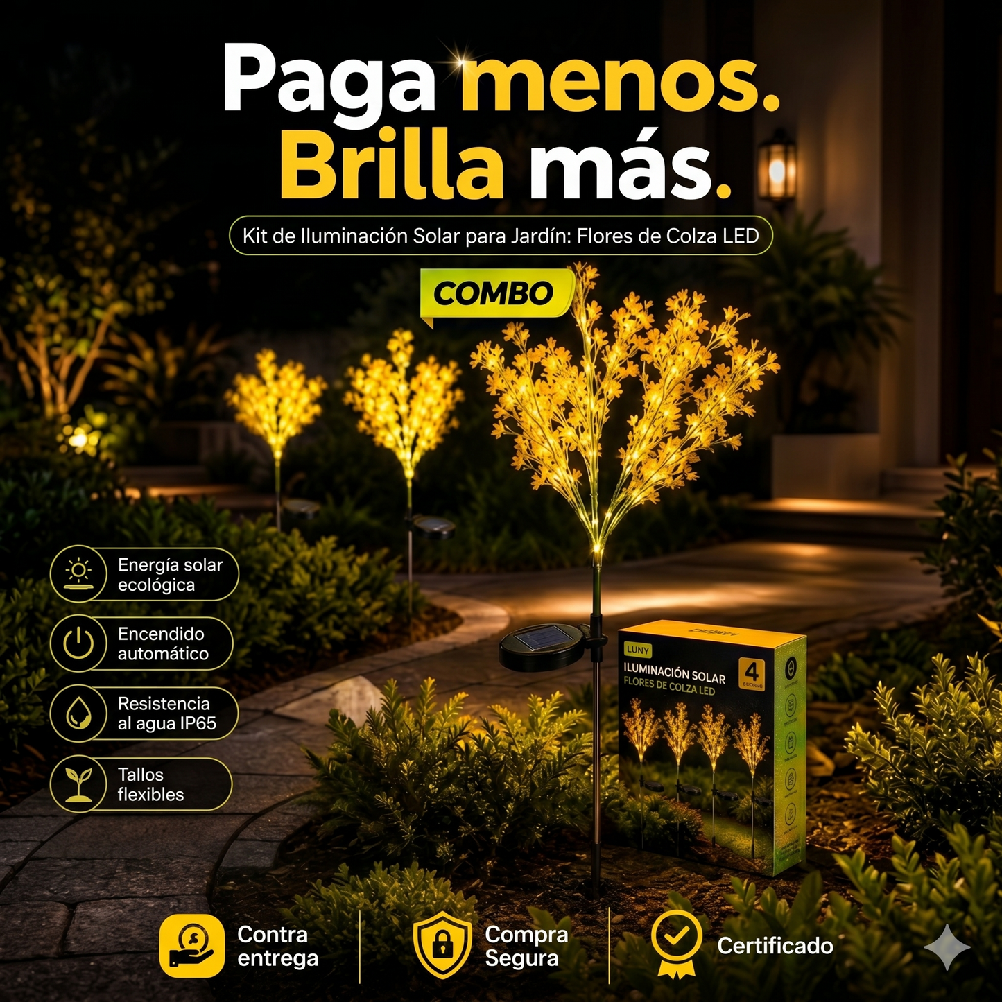 Tu jardín también merece brillar de noche