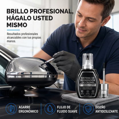 PlataShine Pro™ — Reparador de Cromo y Plata para Carro, Joyas y Hogar