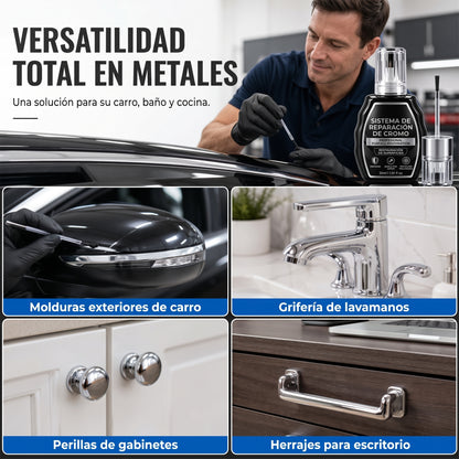 PlataShine Pro™ — Reparador de Cromo y Plata para Carro, Joyas y Hogar