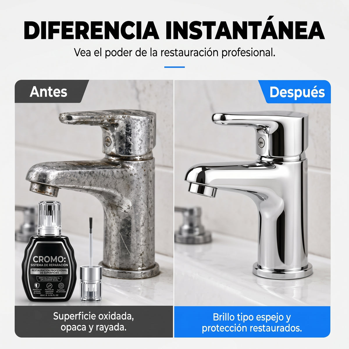 PlataShine Pro™ — Reparador de Cromo y Plata para Carro, Joyas y Hogar
