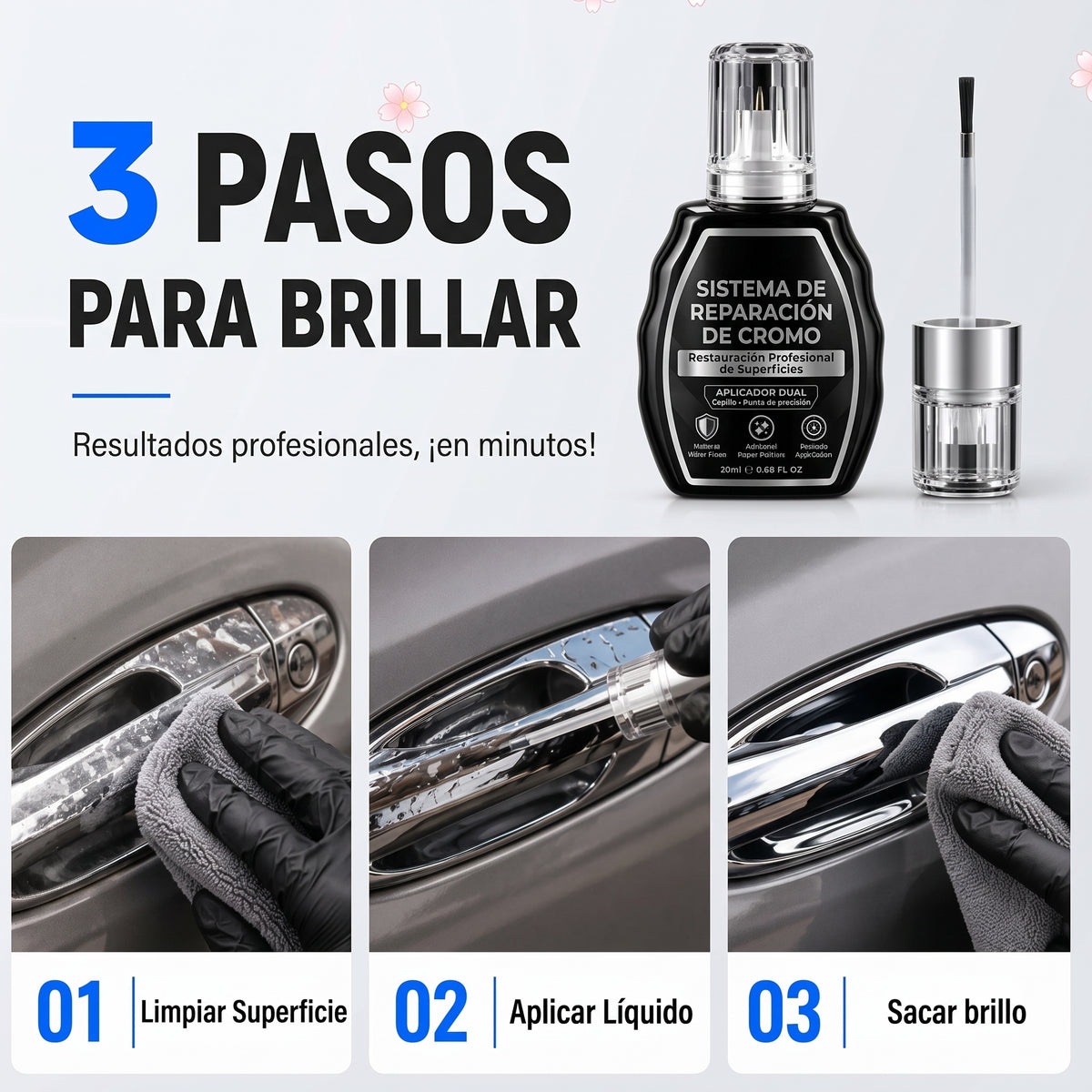 PlataShine Pro™ — Reparador de Cromo y Plata para Carro, Joyas y Hogar