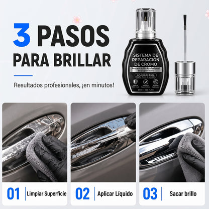PlataShine Pro™ — Reparador de Cromo y Plata para Carro, Joyas y Hogar
