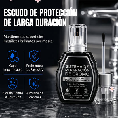 PlataShine Pro™ — Reparador de Cromo y Plata para Carro, Joyas y Hogar