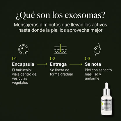 Neoxoma Sérum de Exosomas con Bakuchiol 1 % – Ultra Rejuvenecedor 30 ml
