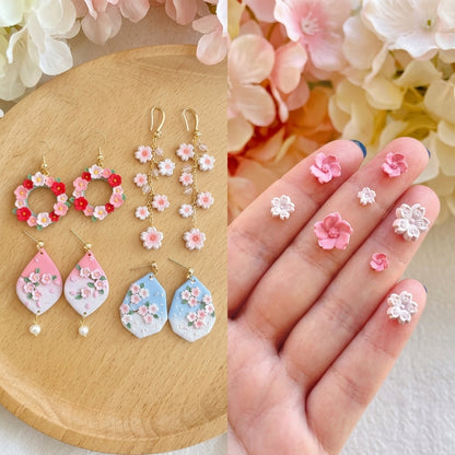 Kit de Moldes de Silicona X4  para Mini Flores – Porcelanicrón, Resina y Fondant