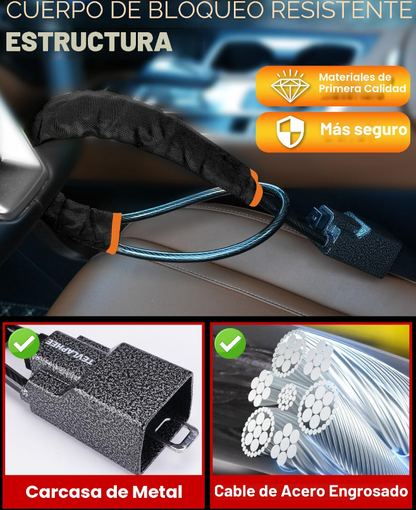 VolanLock™ – Candado Antirrobo que Bloquea Volante y Cinturón