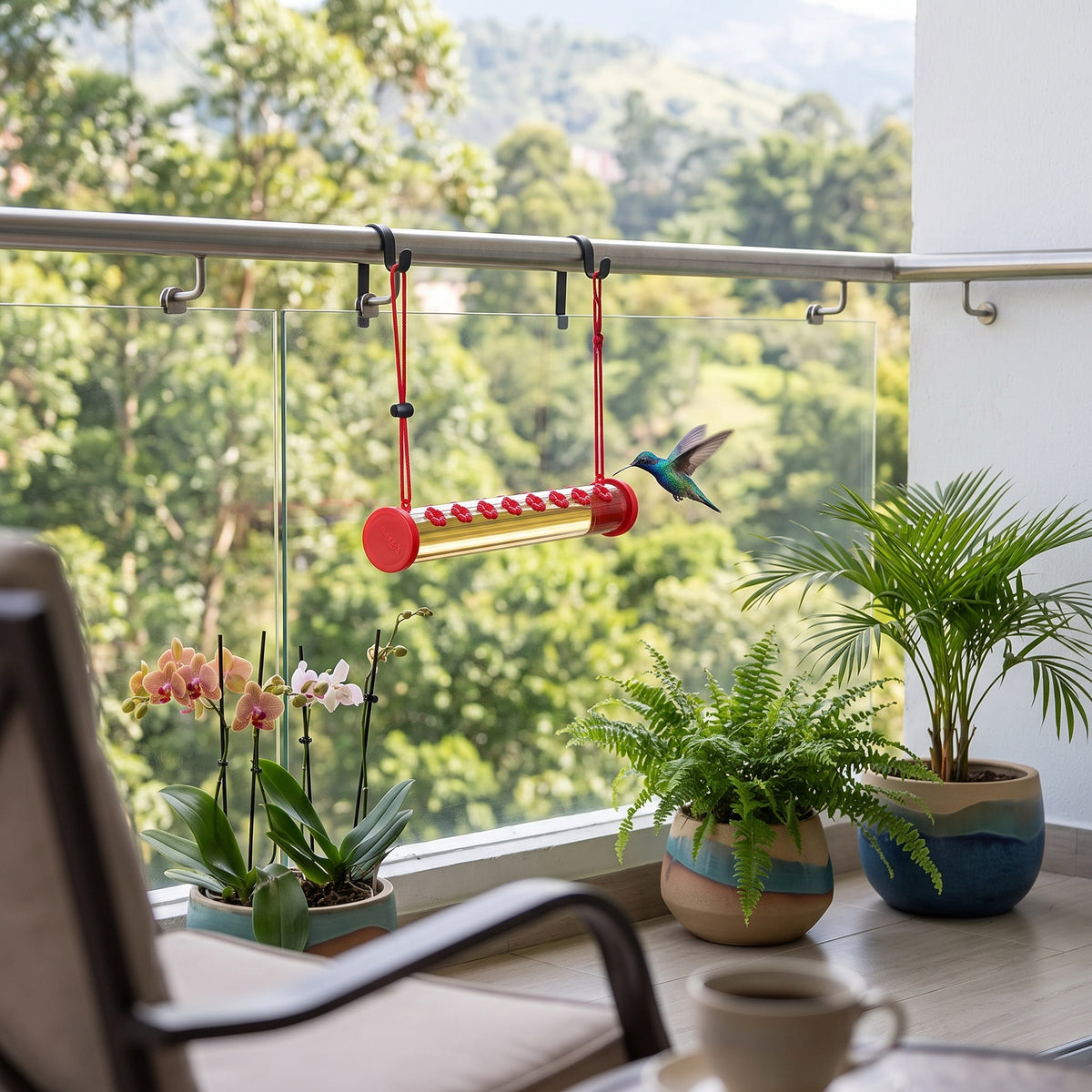 Santuario Colibrí™ | Comedero para Colibríes de 14 Flores