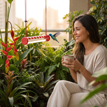 Santuario Colibrí™ | Comedero para Colibríes de 14 Flores