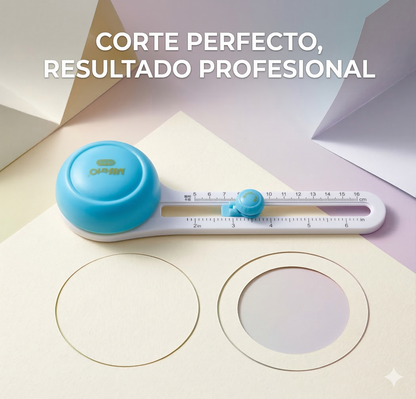 Círculos perfectos en segundos: El cortador giratorio 360° con 15 tamaños en uno — de 10 a 32 cm.
