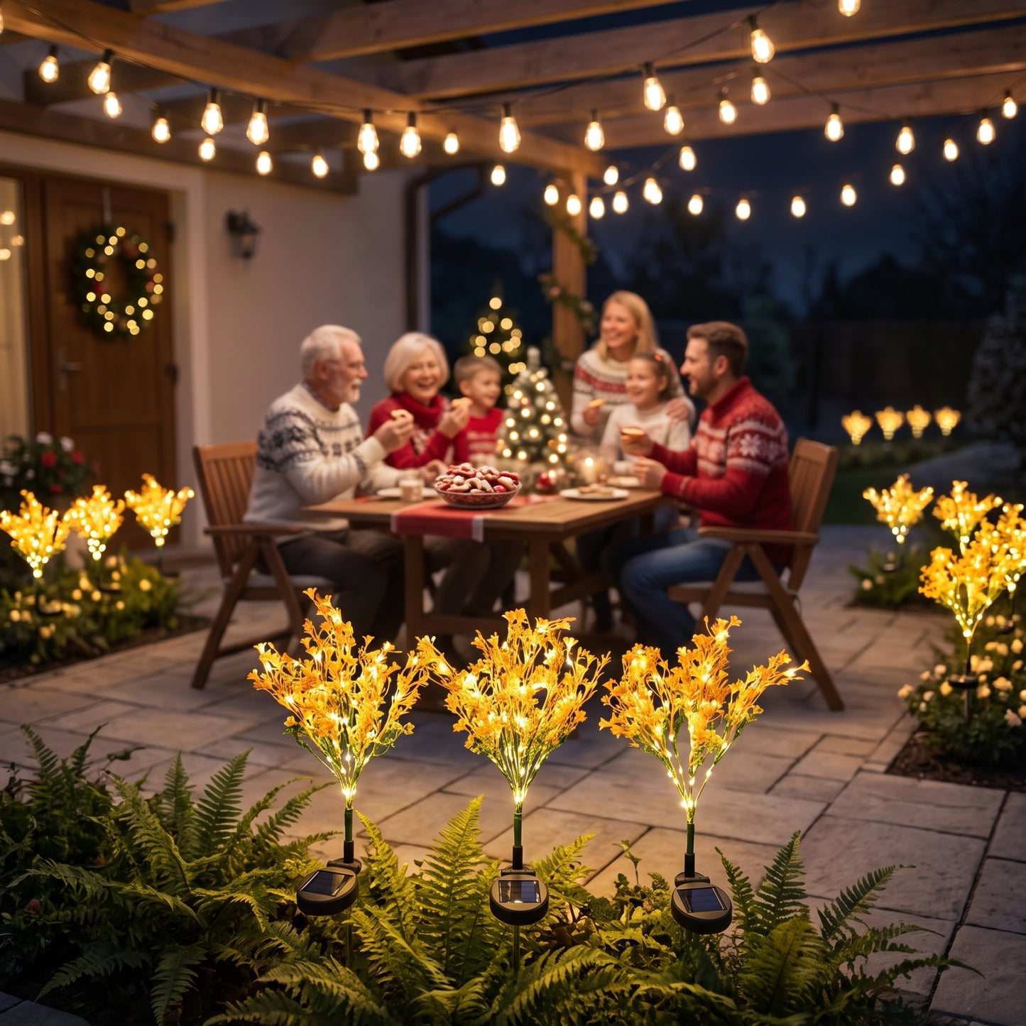 Tu jardín también merece brillar en navidad: PACK X 4