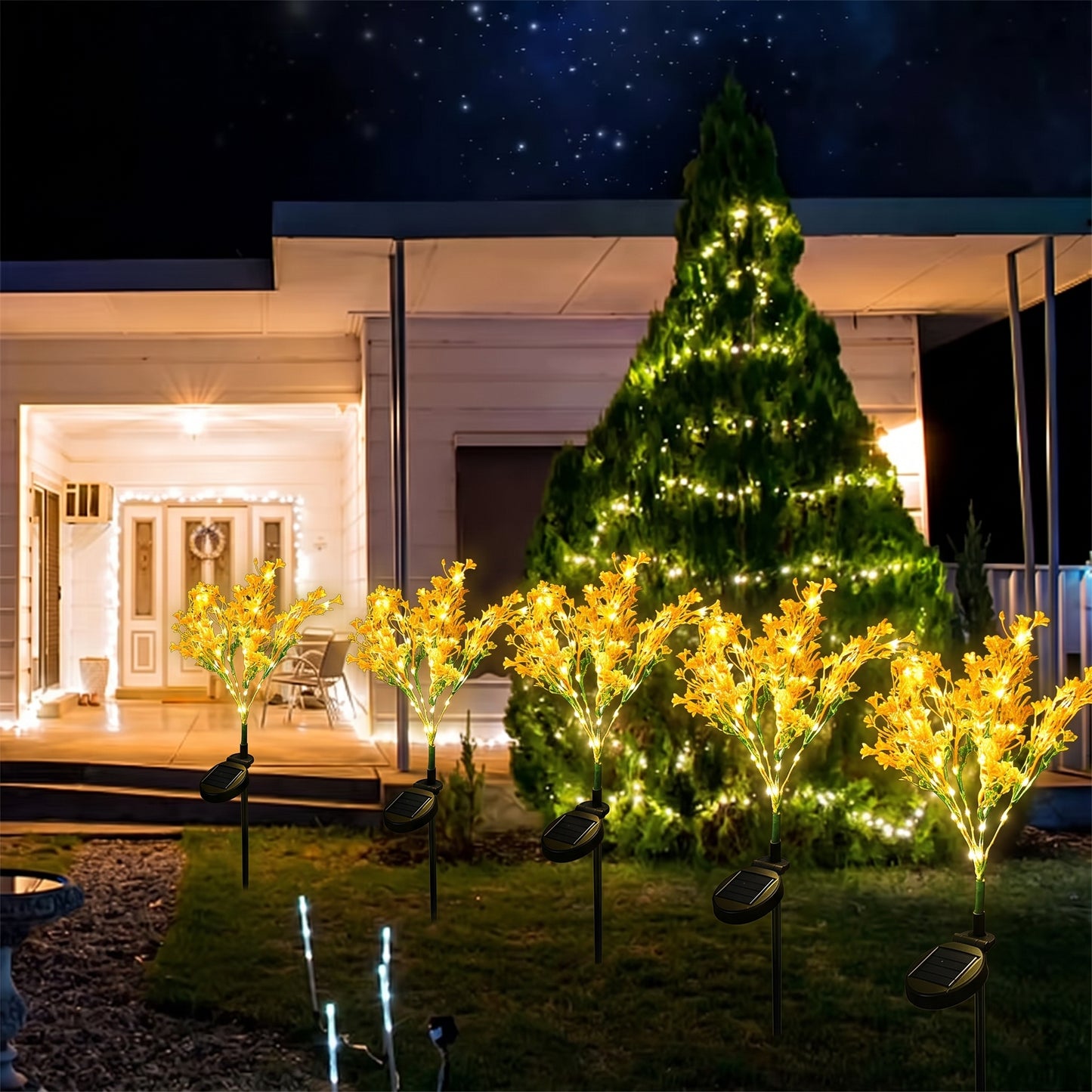 Tu jardín también merece brillar en navidad: PACK X 4