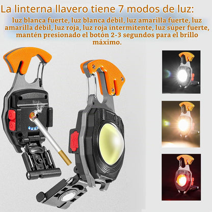 Mini Linterna Llavero Recargable 500 Lúmenes | LuzContigo™