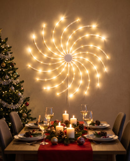 La pared más vacía de tu casa, la protagonista de esta Navidad: EspiraLuz™ · Luz LED en espiral 3D de 70 cm
