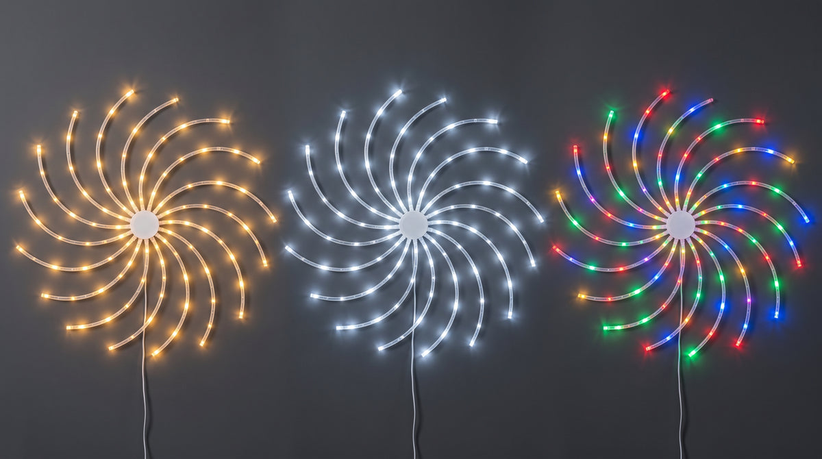 La pared más vacía de tu casa, la protagonista de esta Navidad: EspiraLuz™ · Luz LED en espiral 3D de 70 cm