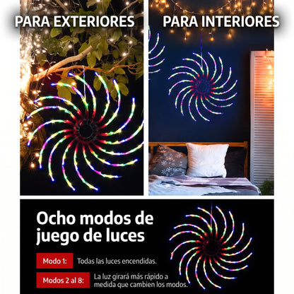 La pared más vacía de tu casa, la protagonista de esta Navidad: EspiraLuz™ · Luz LED en espiral 3D de 70 cm