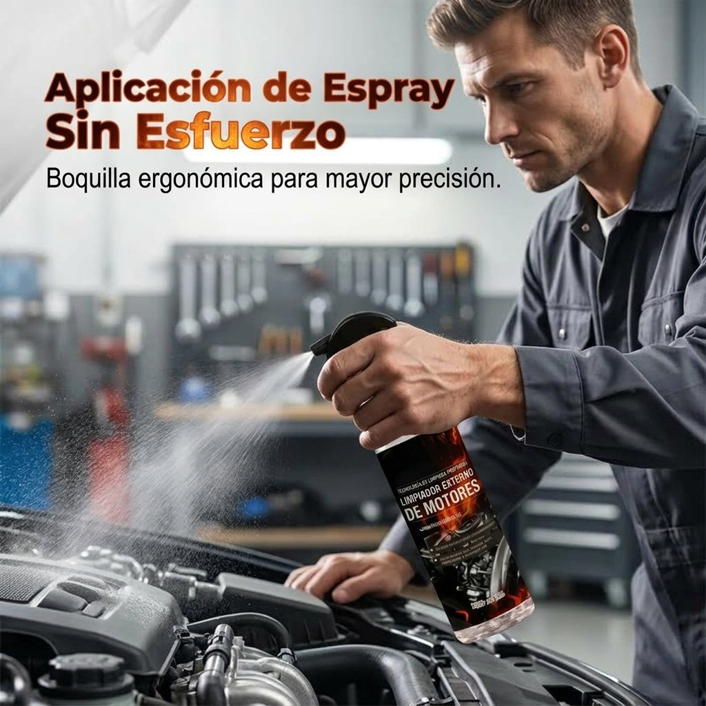 MotorClean Xpress™ – Spray Limpiador de Motor Sin Agua