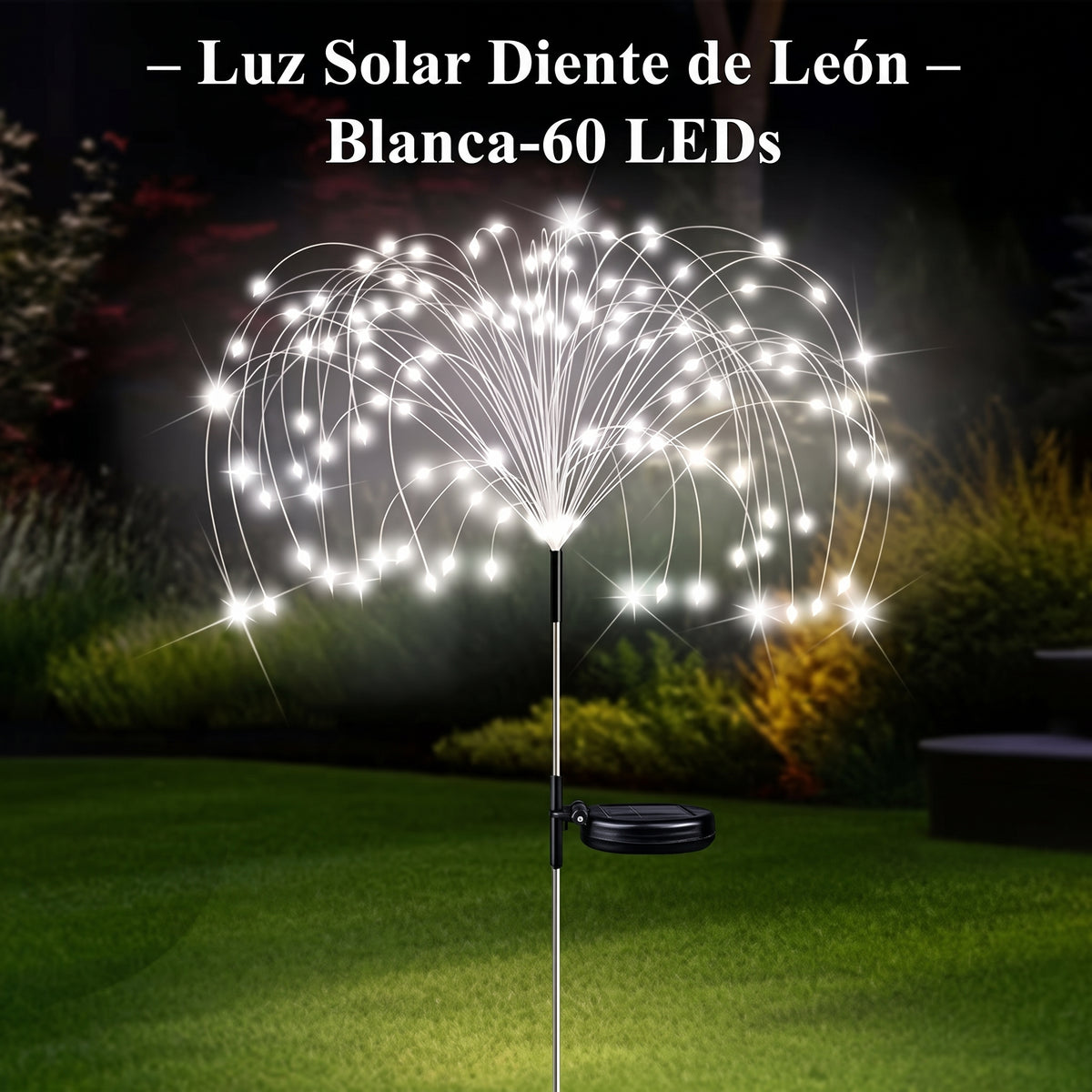 Luces Solares Navideñas x6 - Efecto Fuegos Artificiales para Jardín