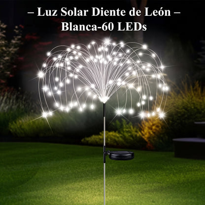 Luces Solares Navideñas x6 - Efecto Fuegos Artificiales para Jardín