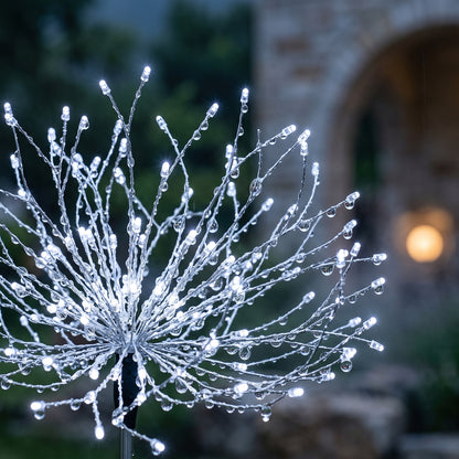 Luces Solares Navideñas x6 - Efecto Fuegos Artificiales para Jardín