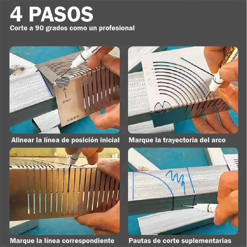 ¡OBTÉN ÁNGULOS PERFECTOS DE 90 GRADOS EN METAL!