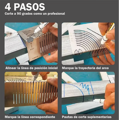 ¡OBTÉN ÁNGULOS PERFECTOS DE 90 GRADOS EN METAL!