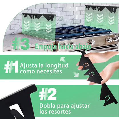 SelloInox™ – Cubre Espacios de Cocina en Acero Inoxidable SET X 2