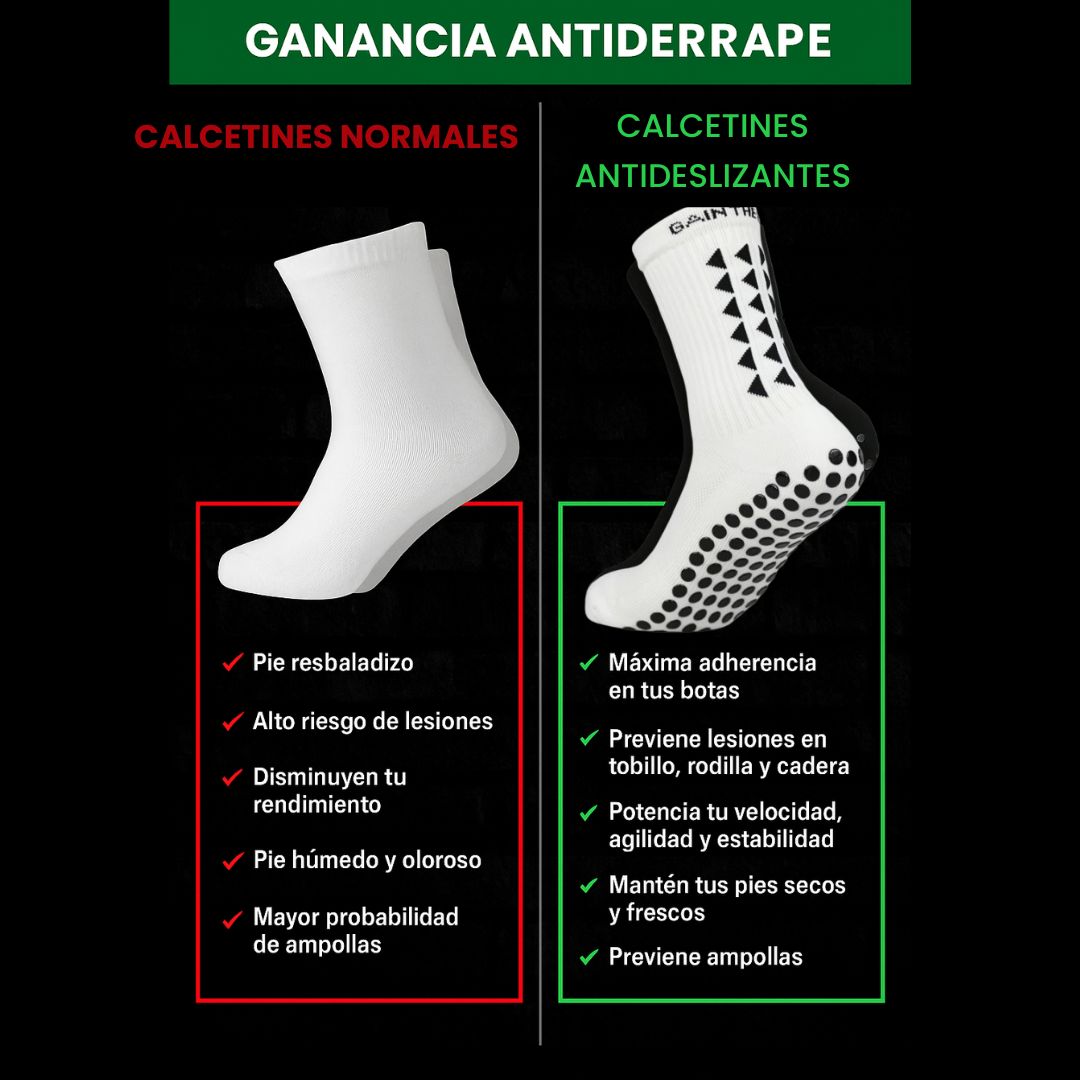Pack x 3 calcetines antideslizantes para mayor comodidad, estabilidad y rendimiento