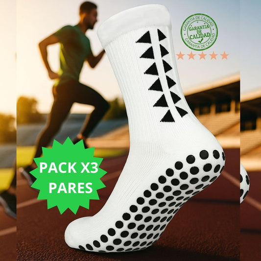 Pack x 3 calcetines antideslizantes para mayor comodidad, estabilidad y rendimiento