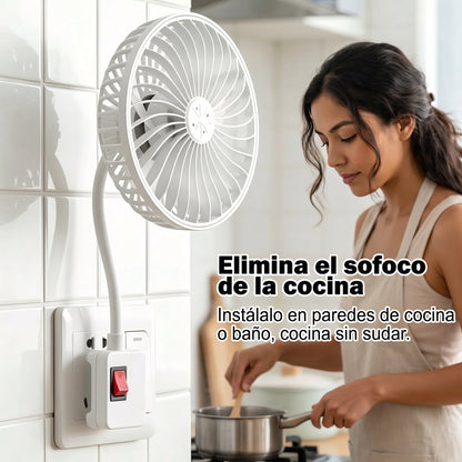 FlexiBrisa™ – Mini Ventilador Flexible de Enchufe