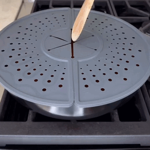 Evita manchas, protege tus manos y deja tu cocina impecable sin esfuerzo: Pantalla de silicona contra salpicaduras para sartén