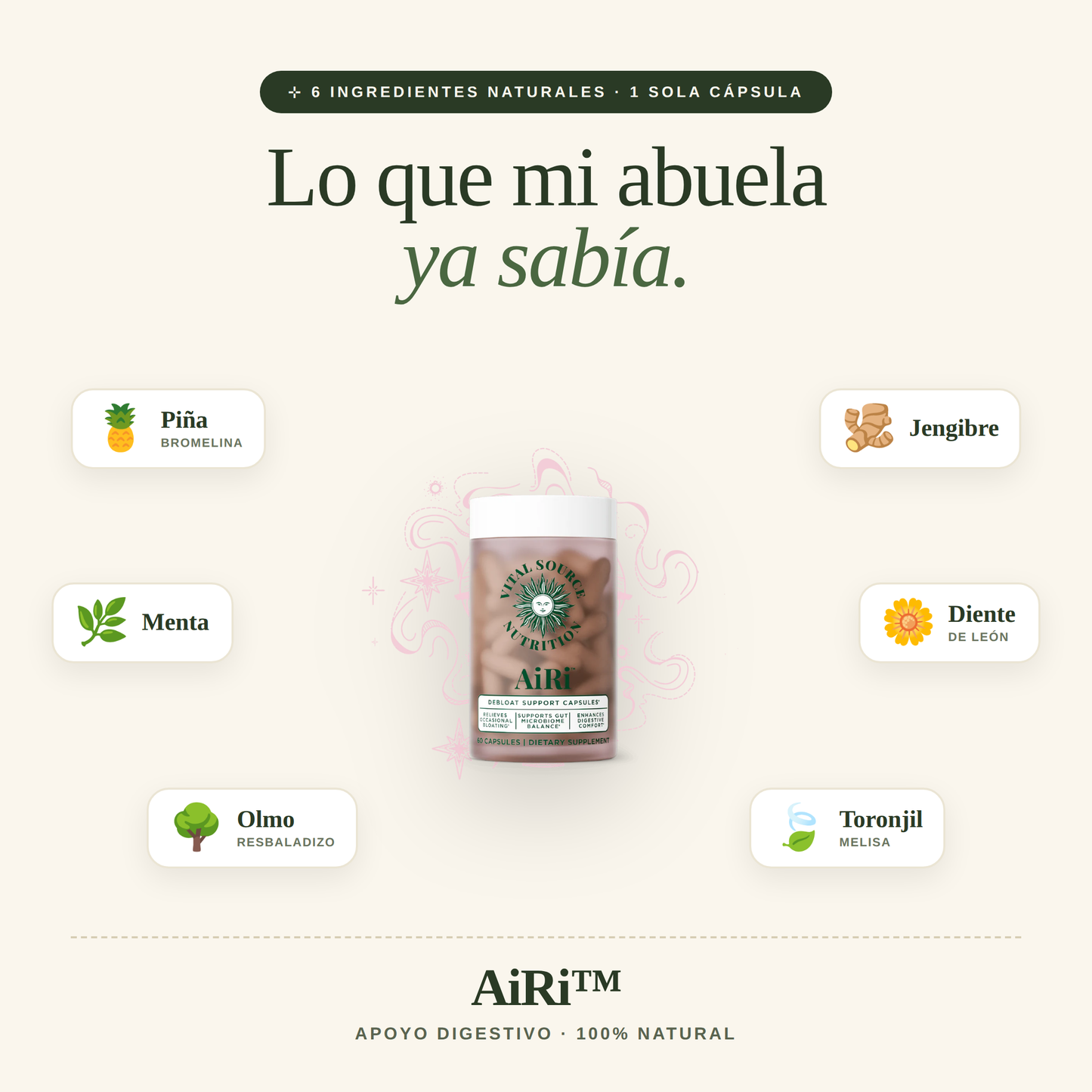 Ligera™ : Cápsulas Anti-Hinchazón.