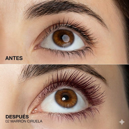Este es el secreto para una mirada impactante.: pestañina burgundy